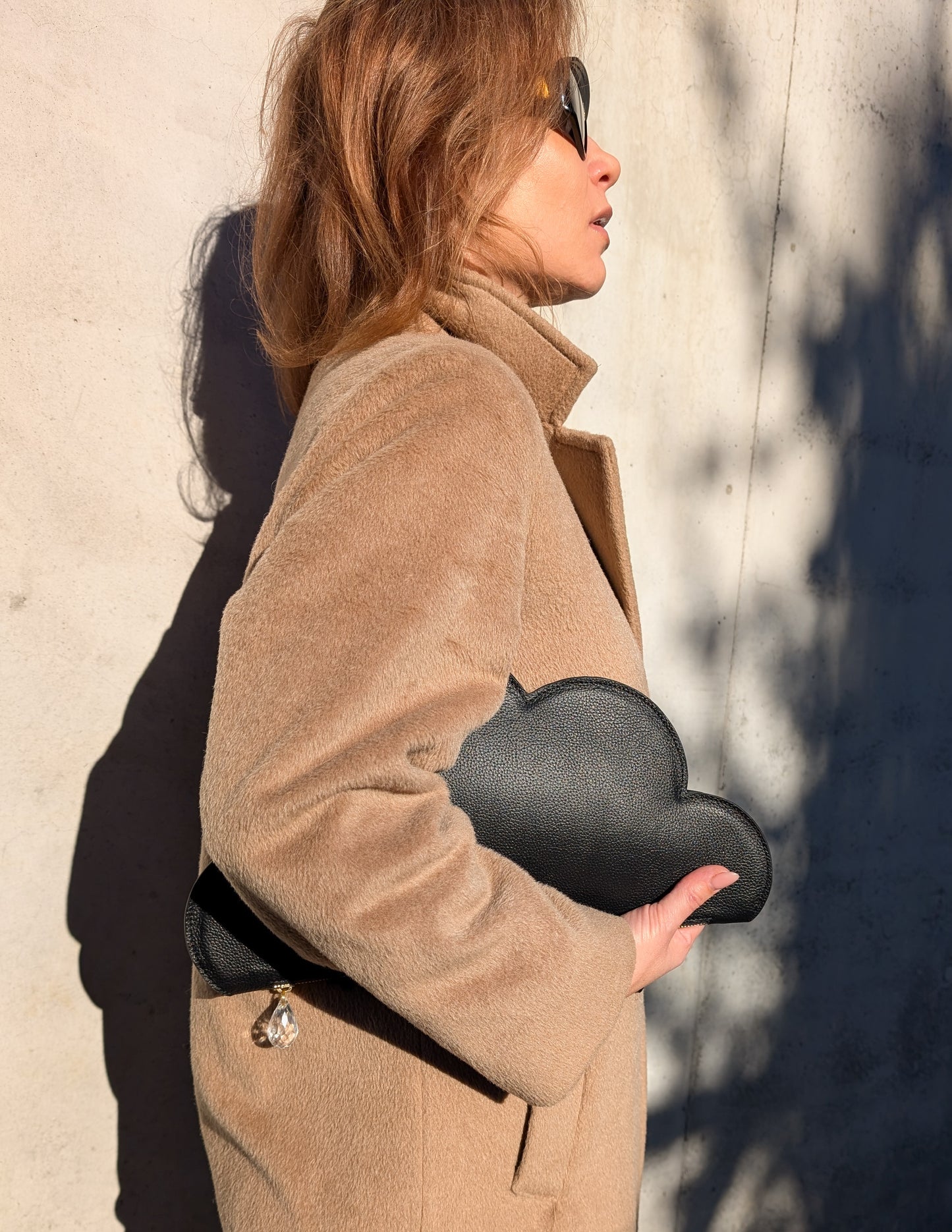 Clutch bag in black