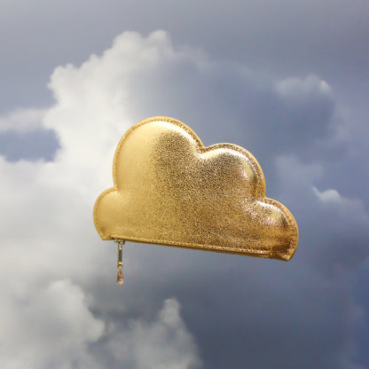 Cloud purse in gold