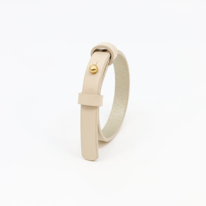 Bracelet with brass fastener in ivory