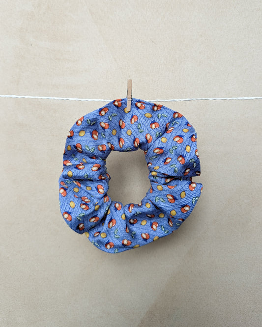 Silk scrunchie "Oranges"