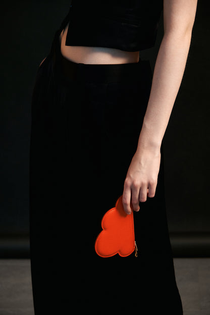 Cloud purse in orange