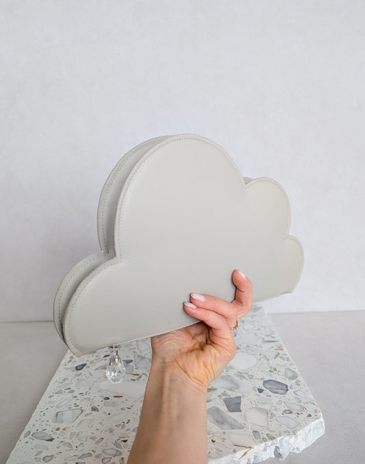 Cloud Clutch bag in ivory