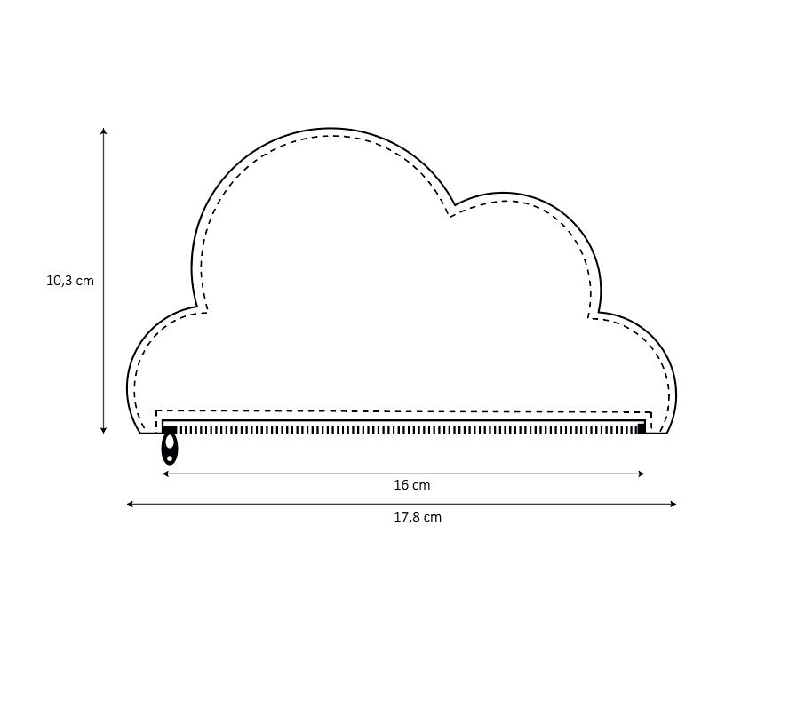 Cloud purse in black